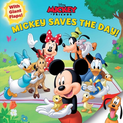 Disney Mickey Saves the Day! (8x8 with Flaps) By Courtney Acampora Cover Image