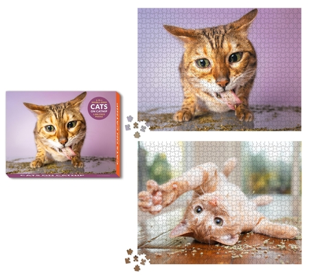 Cats on Catnip 2-in-1 Double-Sided 1,000-Piece Puzzle Cover Image