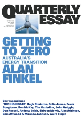 Getting to Zero: Australia's Energy Transition: QE81 Cover Image