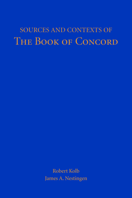 Sources and Contexts of The Book of Concord Cover Image