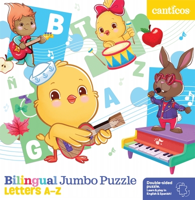 Bilingual Jumbo Puzzle: Letters A-Z By Susie Jaramillo (Illustrator) Cover Image