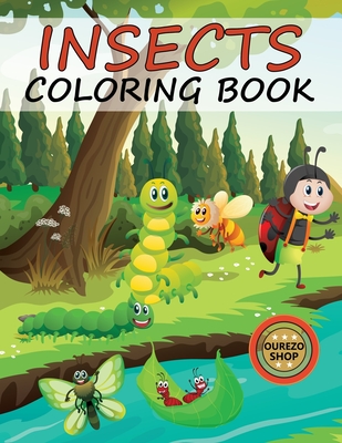 Insects Coloring Book: yourself in the world of insects Cover Image