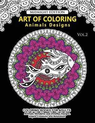 adult coloring book : Animals amazing patterns mandala and relaxing 8,5 x  11 Coloring Book (Paperback)