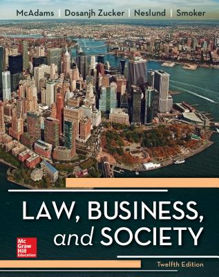 Gen Combo Looseleaf Law Business and Society; Connect Access Card Cover Image