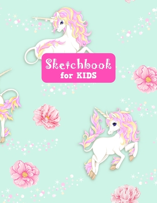 Sketch Book: Cute Unicorn Sketchbook - Drawing and Creative Doodling For  Girls (Paperback)