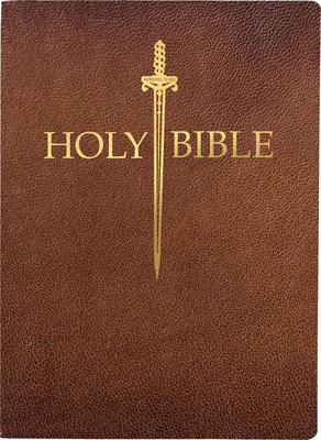 KJV Sword Bible, Large Print, Acorn Bonded Leather, Thumb Index: (Red Letter, Brown, 1611 Version) (King James Version Sword Bible)