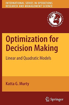 Optimization for Decision Making: Linear and Quadratic Models Cover Image