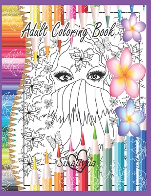Adult Coloring Book By P T Books, Sinallyna Cover Image
