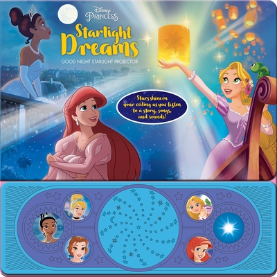Disney Princess: Starlight Dreams Good Night Starlight Projector Sound Book [With Battery] Cover Image