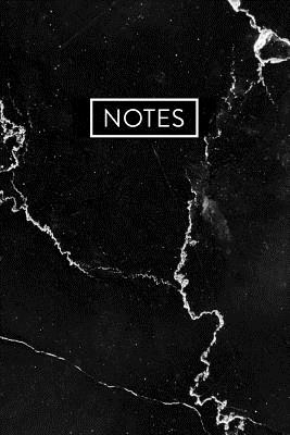 Notes: Black Marble Notebook (6x9) Cover Image