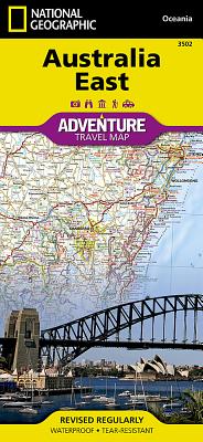 Australia East Map (National Geographic Adventure Map #3502) By National Geographic Maps - Adventure Cover Image