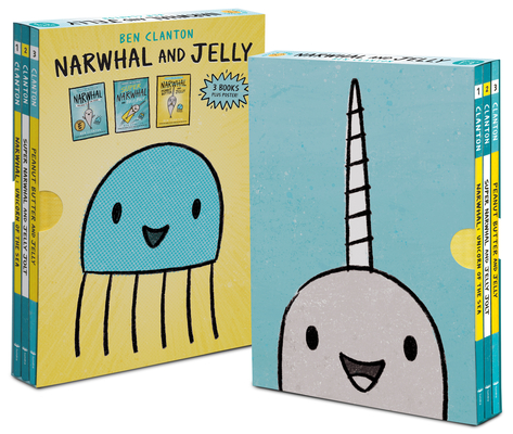 Narwhal and Jelly Box Set (Paperback Books 1, 2, 3, AND Poster) (A Narwhal and Jelly Book) By Ben Clanton Cover Image