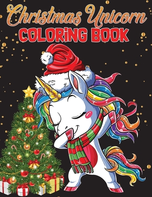 christmas unicorn coloring pages