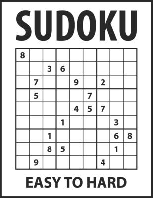 Sudoku Puzzle Book: Easy To Hard, 400 puzzles with answers, White Edition