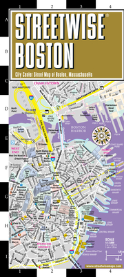 Streetwise Boston Map - Laminated City Center Street Map of Boston, Massachusetts (Michelin Streetwise Maps) Cover Image