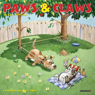 Paws & Claws by Gary Patterson 2024 7 X 7 Mini Wall Calendar Cover Image