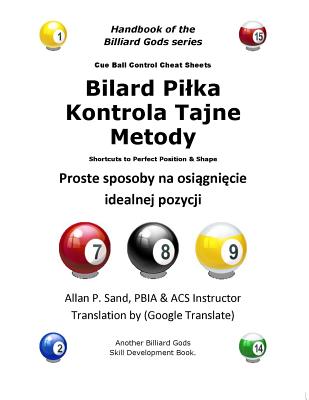 Cue Ball Control Cheat Sheets (Polish) By Allan P. Sand Cover Image