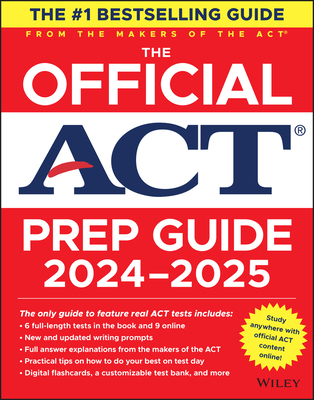 The Official ACT Prep Guide 2024-2025, (Book + Online Course) By ACT Cover Image