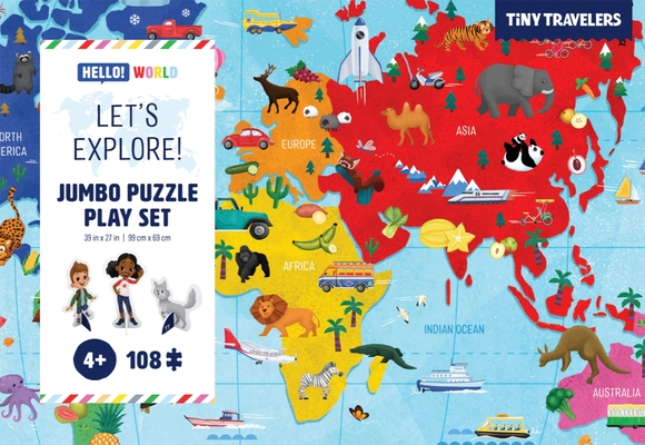 Tiny Travelers Jumbo Puzzle Play Set: Let's Explore!
