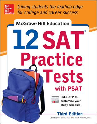 McGraw-Hill Education 12 SAT Practice Tests with PSAT Cover Image