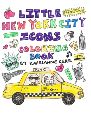Little New York City Icons Coloring Book Cover Image