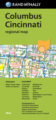 Rand McNally: Columbus/Cincinnati, Ohio Regional Map (Rand McNally Columbus/Cincinnati Regional Maps) By Rand McNally (Manufactured by) Cover Image