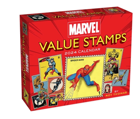 Marvel Value Stamps 2024 Day-to-Day Calendar By Marvel Entertainment, Roy Thomas (Text by) Cover Image