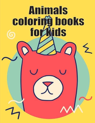 Animals coloring books for kids: Funny Image age 2-5, special Christmas design Cover Image