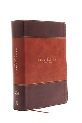 The King James Study Bible, Imitation Leather, Brown, Indexed, Full-Color Edition By Thomas Nelson Cover Image