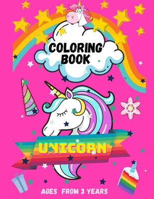 Unicorn Coloring Book: For kids 50 Pages Ages from 3 years Old ( Beautiful Unicorn Designs For Coloring And Pages For Drawing ) Cover Image