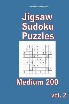 jigsaw sudoku puzzles medium 200 vol 2 paperback head house books