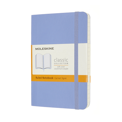 Moleskine Classic Notebook, Pocket, Ruled, Hydrangea Blue, Soft Cover (3.5 X 5.5) Cover Image