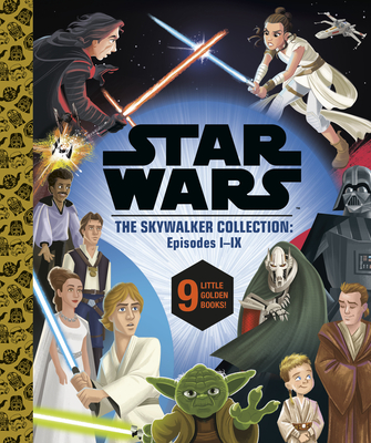 Star Wars Episodes I - IX: a Little Golden Book Collection (Star Wars) By Golden Books, Golden Books (Illustrator) Cover Image
