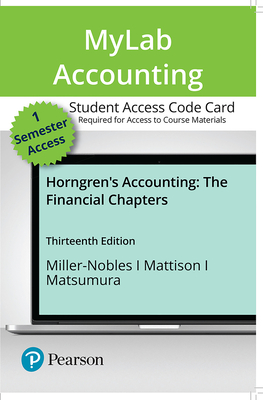 Horngren's Accounting: The Financial Chapters Cover Image