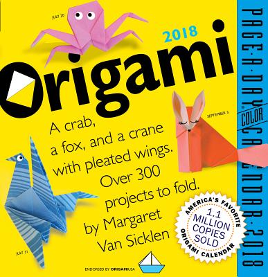 Origami Page-A-Day Calendar 2018 By Margaret Van Sicklen Cover Image