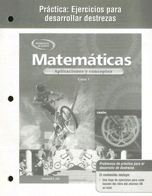 Mathematics: Applications and Concepts, Course 1, Spanish Practice Skills Workbook (Math Applic & Conn Crse)