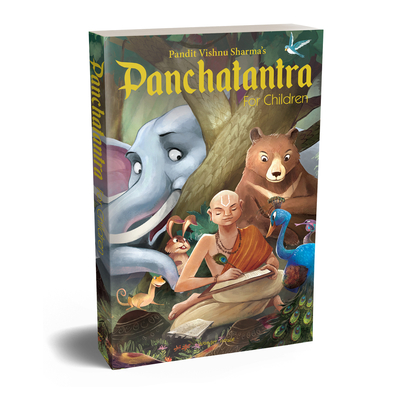 Pandit Vishnu Sharma's Panchatantra For Children: Illustrated stories (Black and White, Paperback) By Shubha Vilas Cover Image