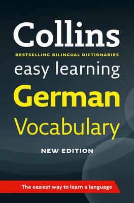 Easy Learning German Vocabulary: Trusted support for learning (Collins Easy Learning German) By Collins Dictionaries Cover Image