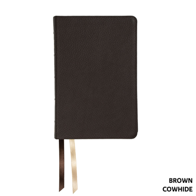 NASB Handy Size, Paste-Down Brown Cowhide Cover Image