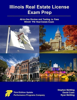 Illinois Real Estate License Exam Prep: All-in-One Review and Testing to Pass Illinois' PSI Real Estate Exam Cover Image