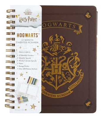 Harry Potter: Hogwarts 12-Month Undated Planner: (Harry Potter School Planner School, Harry Potter Gift, Harry Potter Stationery, Undated Planner) By Insights Cover Image