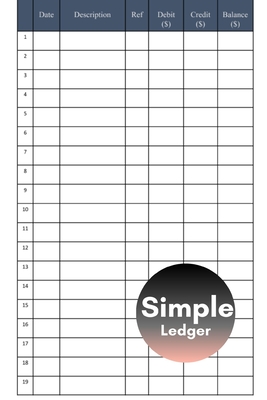 Simple Ledger: Daily Expense And Income Ledger Cover Image