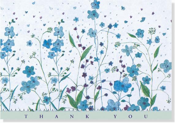Blue Flowers: Thank You Cover Image