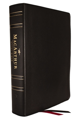 Esv, MacArthur Study Bible, 2nd Edition, Genuine Leather, Black: Unleashing God's Truth One Verse at a Time Cover Image
