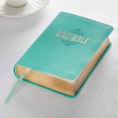 KJV Compact Large Print Lux-Leather Teal Cover Image