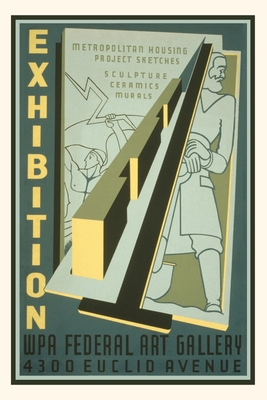 Vintage Journal Poster for WPA Art Exhibition (Pocket Sized - Found Image Press Journals)