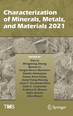 Characterization of Minerals, Metals, and Materials 2021 Cover Image