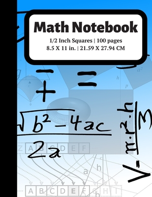 Math Notebook: 1/2 inch Square Graph Paper for Students and Kids, 100  Sheets (Large, 8.5 x 11) (Paperback)