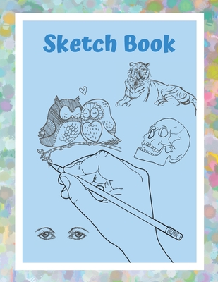 Elephant Sketchbook for Kids ages 4-8 Blank Paper for Drawing.