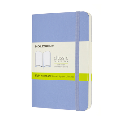 Moleskine Classic  Notebook, Pocket, Plain, Hydrangea Blue, Soft Cover (3.5 x 5.5) Cover Image